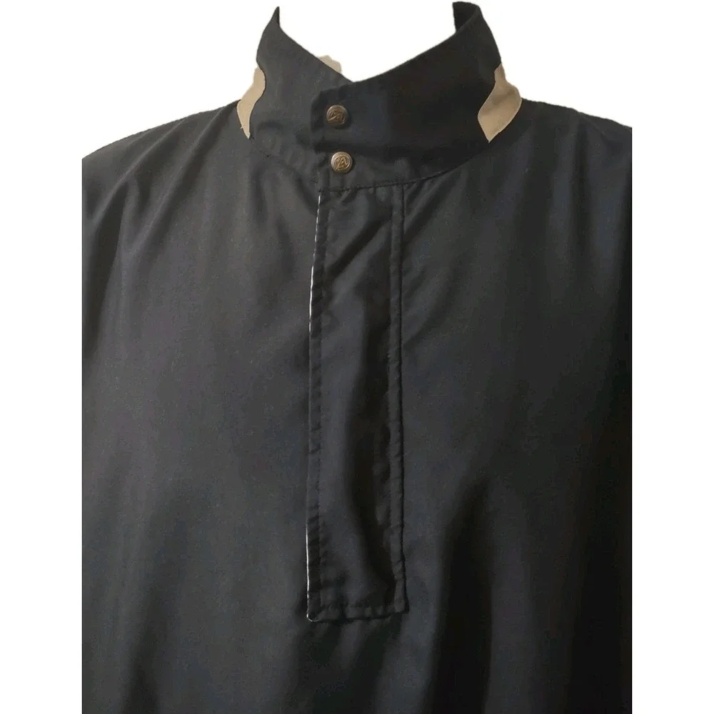 Ahead Authentics Pullover Jacket Men's Size L Golf Zip Off Sleeves 1/4 Zip Black